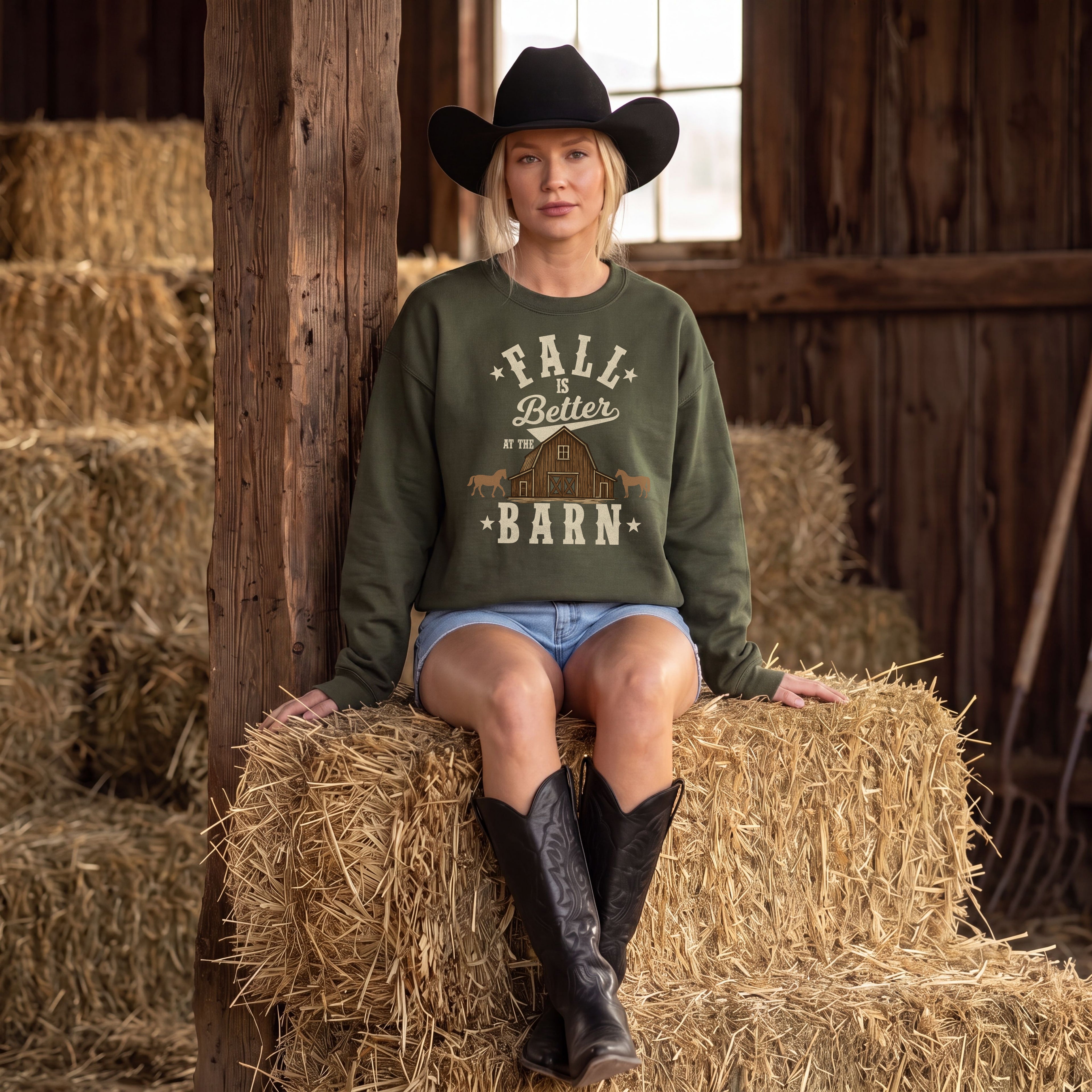 Fall is Better at the Barn Crewneck Sweatshirt