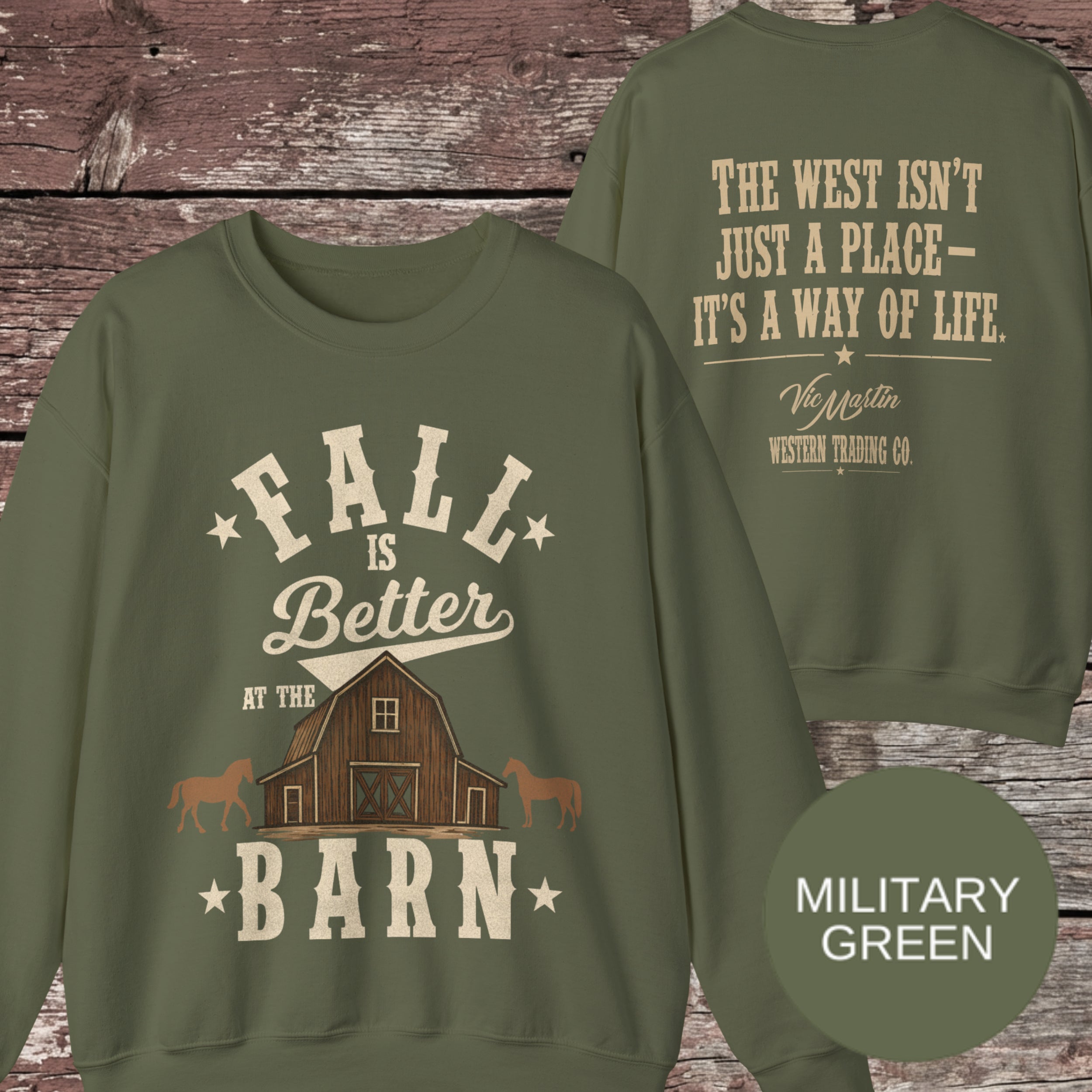 Fall is Better at the Barn Crewneck Sweatshirt