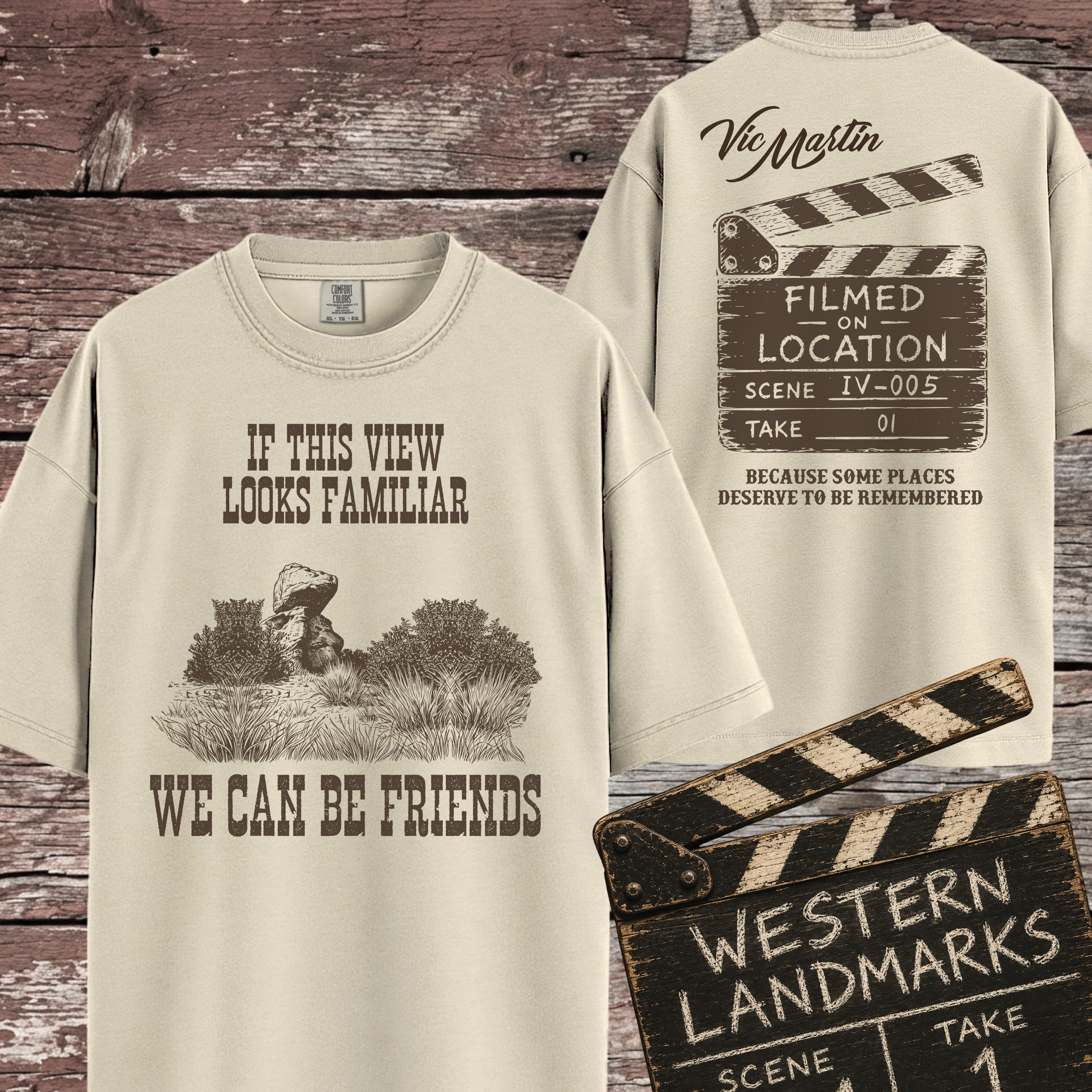 Lone Ranger Rock Tee - Filmed On Location