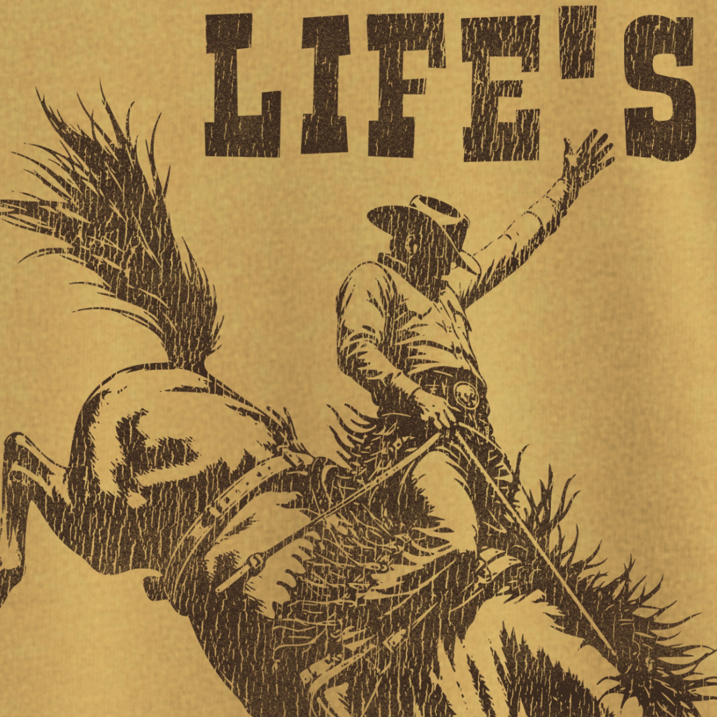 Hang On – Life's a Rodeo  | Vintage Western Tee