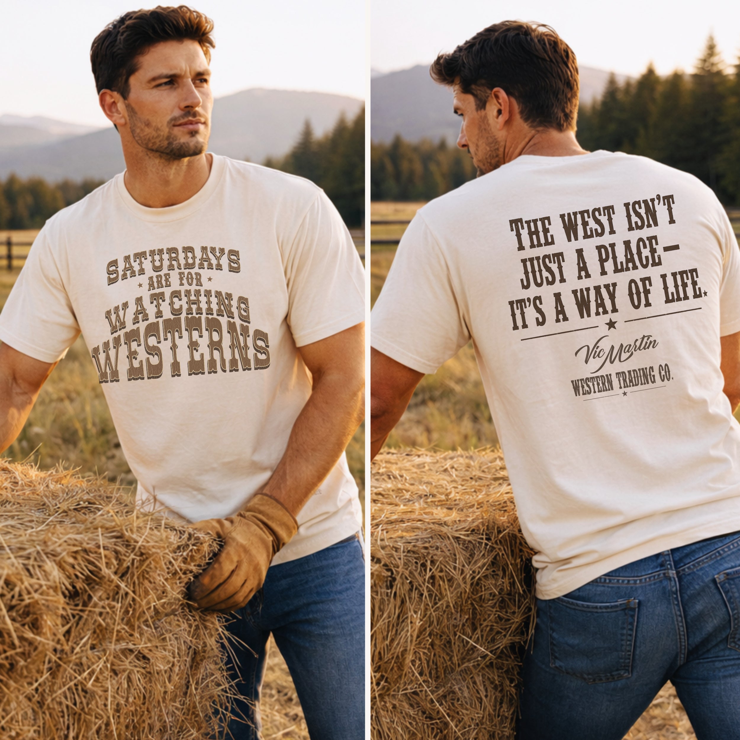 Saturdays Are For Watching Westerns Shirt | Comfort Colors 1717