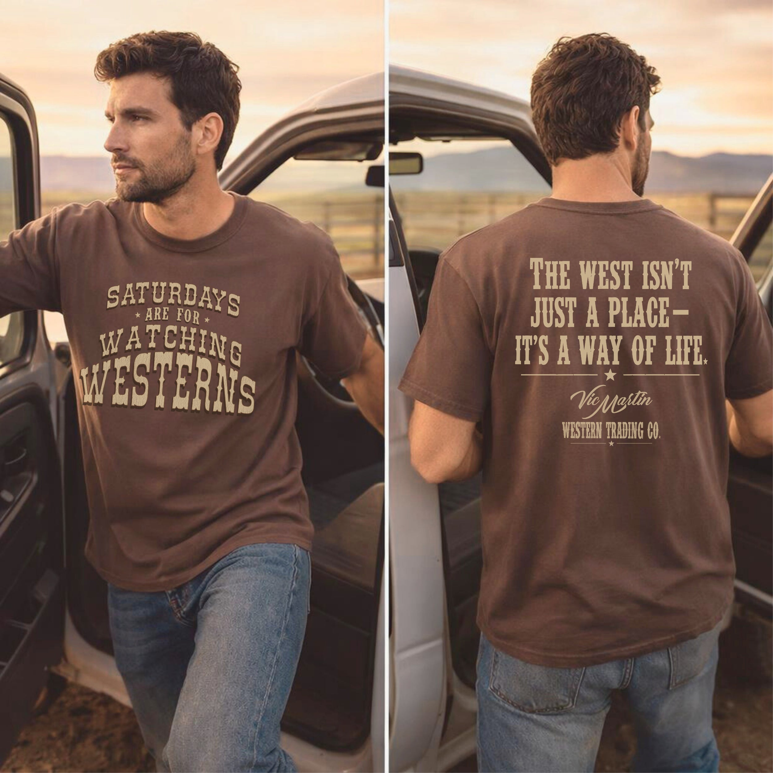 Saturdays Are For Watching Westerns Shirt | Comfort Colors 1717